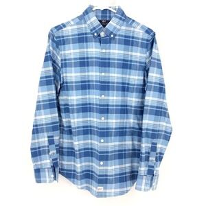 Vineyard Vines Murray Plaid Slim Fit Button Down Long‎ Sleeve Shirt Blue Size S